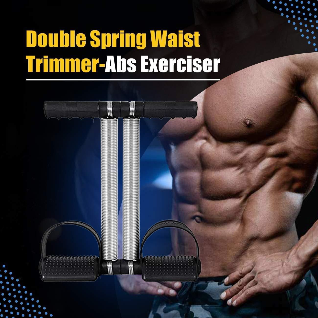 Double Spring Tummy Trimmer – Dual Resistance Ab & Waist Exerciser